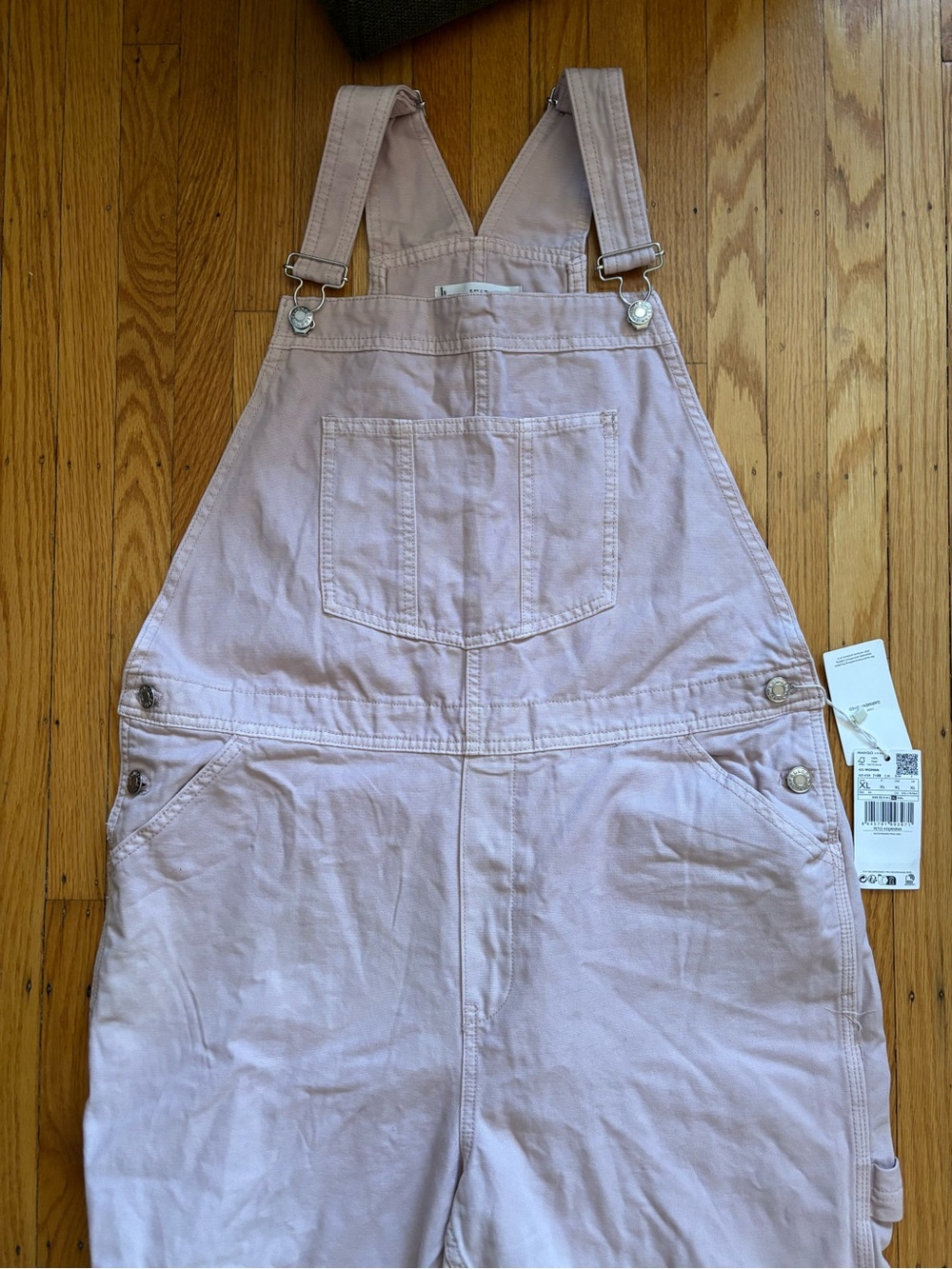 Mango Blush Pink Cotton Overalls - Picture 3 of 11